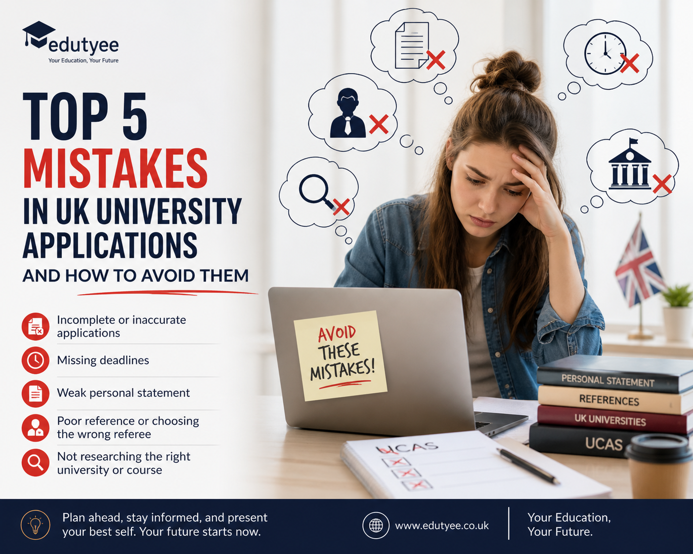 Top 5 Mistakes in UK University Applications (And How to Avoid Them)